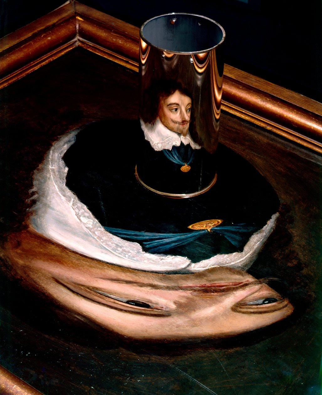 Anamorficzny portret Karola I autorstwa Unknown