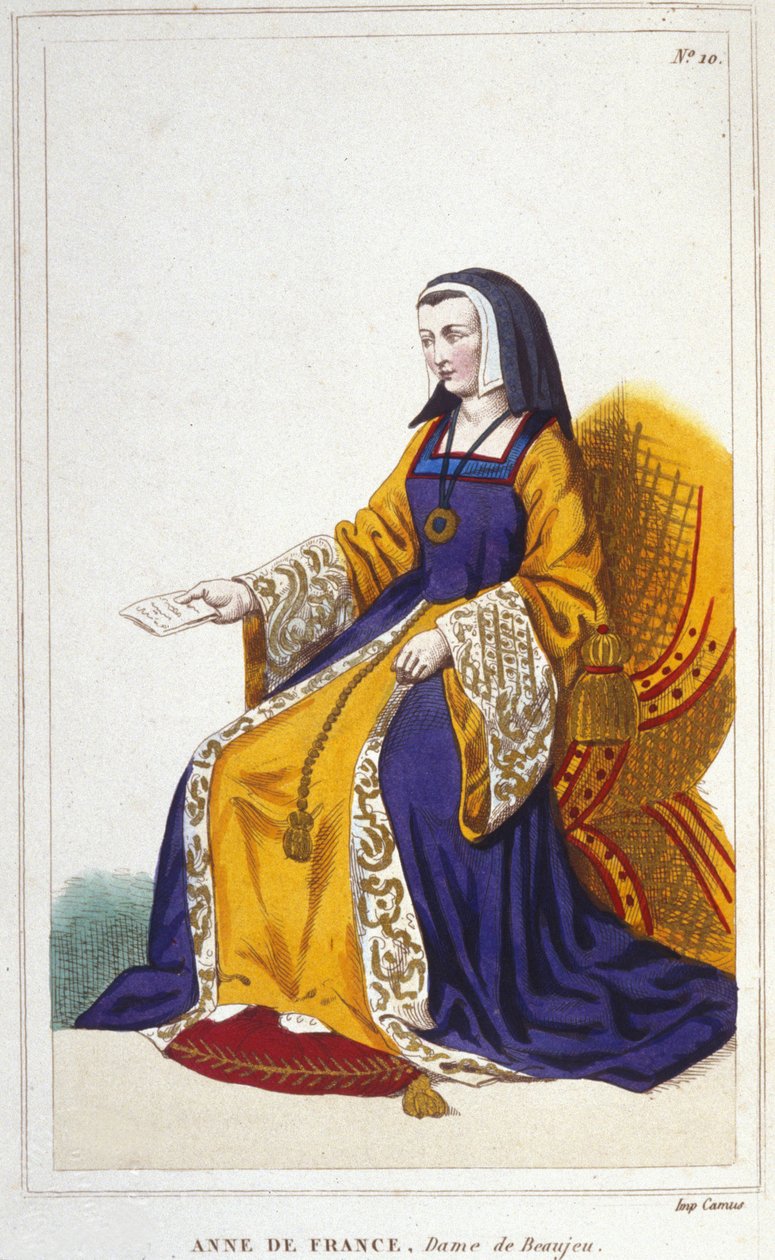 Anna de Beaujeu lub Anna francuska, księżniczka francuska (1460-1522). Starsza córka delfina Ludwika, przyszły Ludwik XI, rządziła przy pomocy swego męża, Pierre