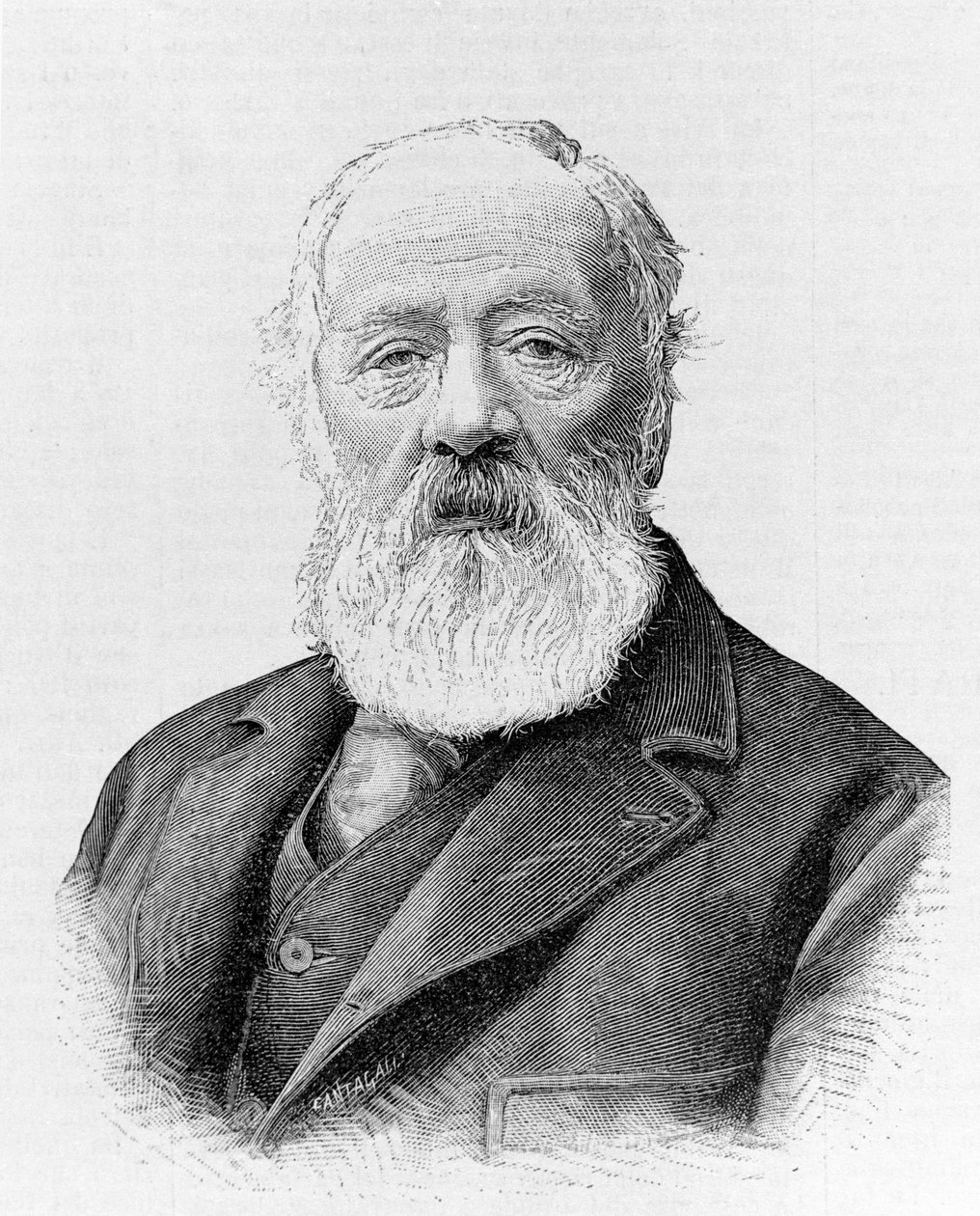 Antonio Meucci, wynalazca telegrafu głosowego. autorstwa Unknown artist