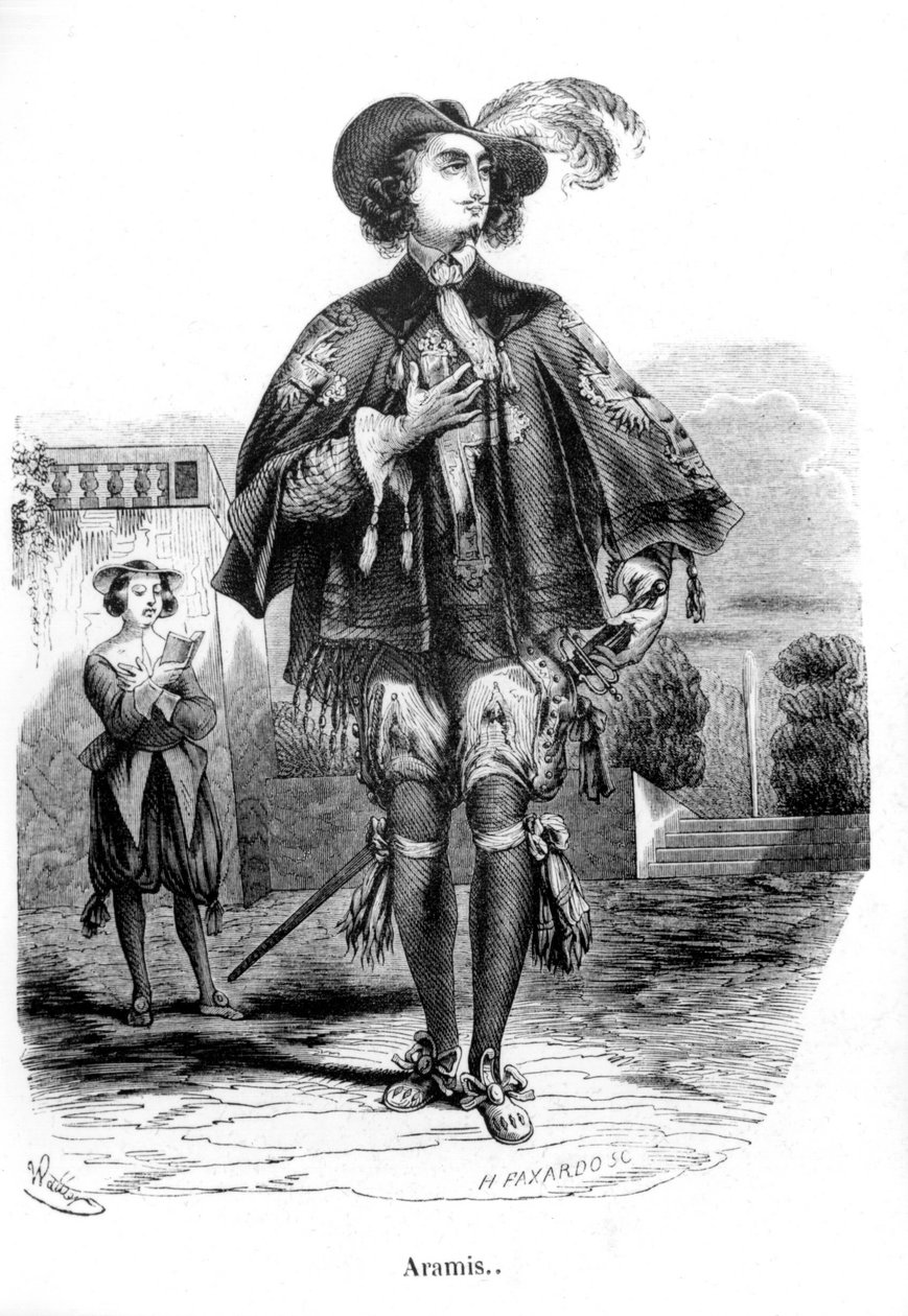 Aramis - w „Trzech muszkieterach” Alexandre Dumas Père. autorstwa Unknown artist