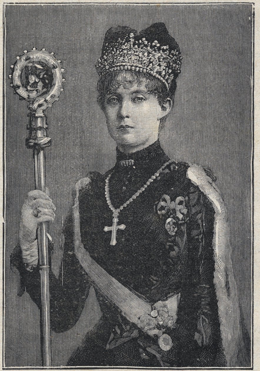 Arcyksiężna Margarethe Klementine Austrii - Margaret Clementine Marie Austria 1870-1955 Arcyksiężna Austrii - rycina 1892 autorstwa Unknown artist