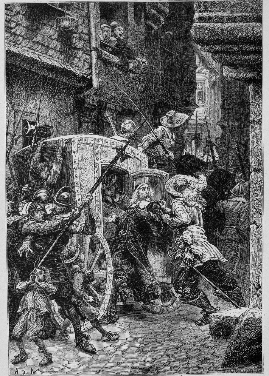 Aresztowanie Brousel (początek Fronda) w „Historii Francji” Guizota autorstwa Unknown artist