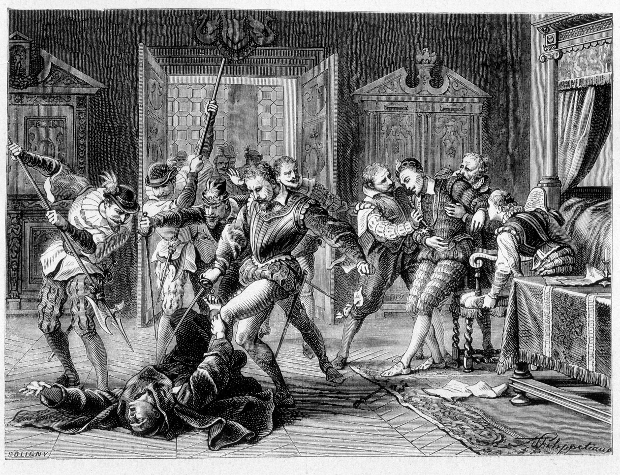 Zabójstwo Henryka III (1551 - 1589) przez Jacques