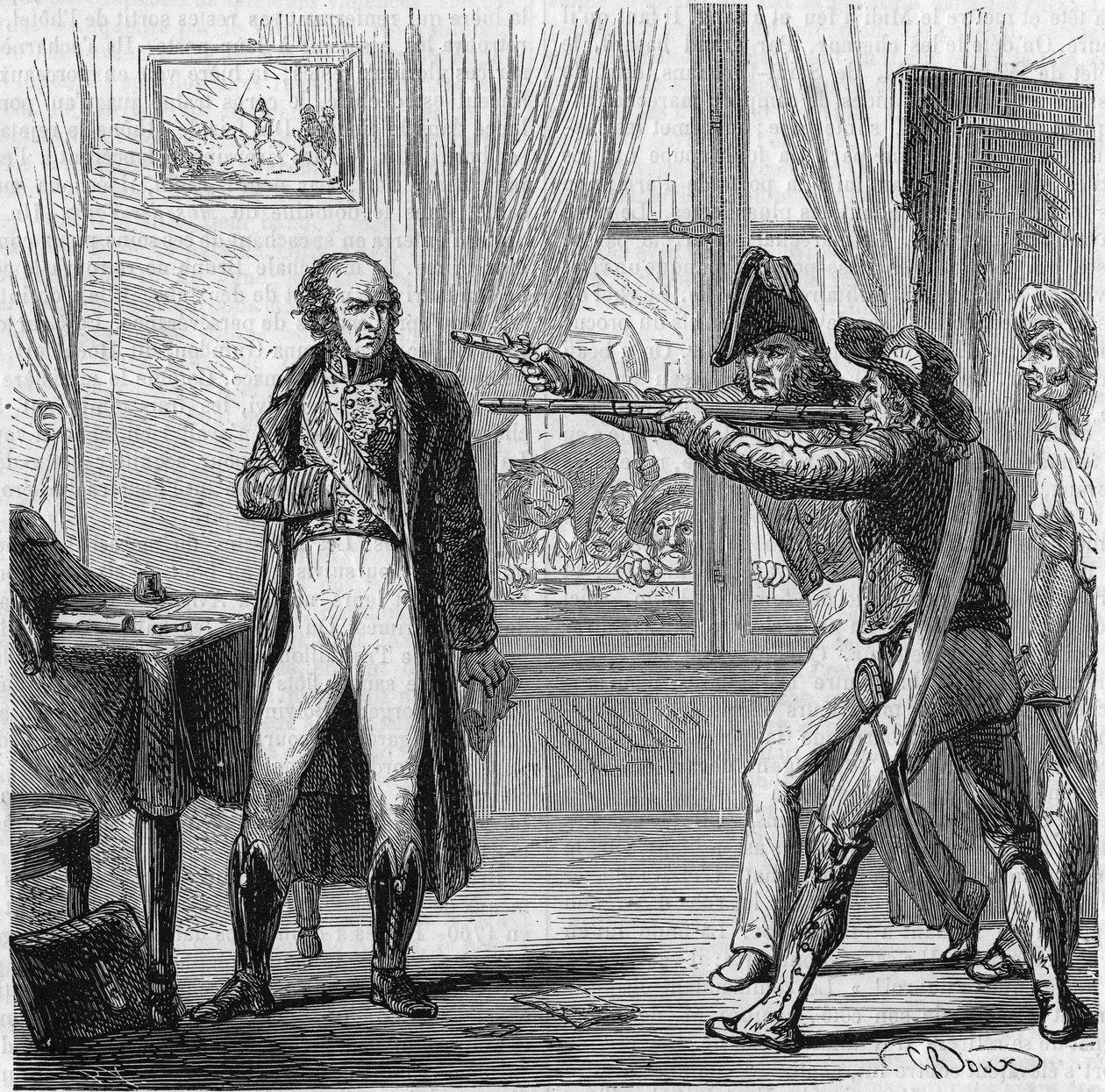 Zabójstwo marszałka Guillaume Brune w Awinionie (Vaucluse), 2 sierpnia autorstwa Unknown artist