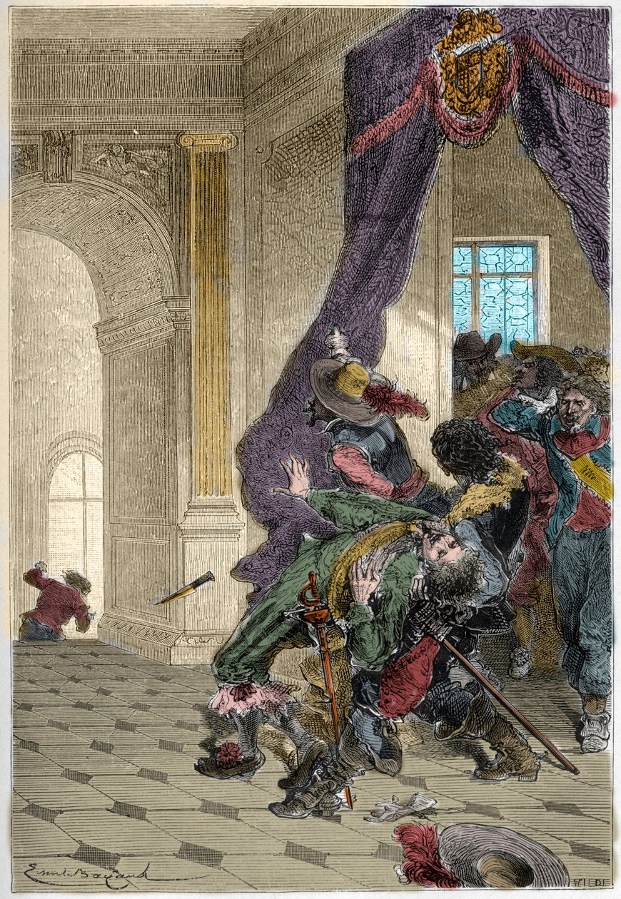 Zamach na księcia Buckingham - George Villiers autorstwa Unknown artist