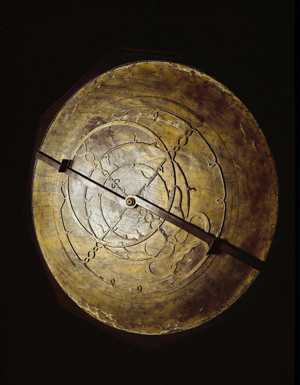 Astrolabium należące do astronoma Galileo Galilei (Galilee) (1564-1642) za jego badania. Florencja, Instytut i Muzeum Historii Nauki. autorstwa Unknown artist