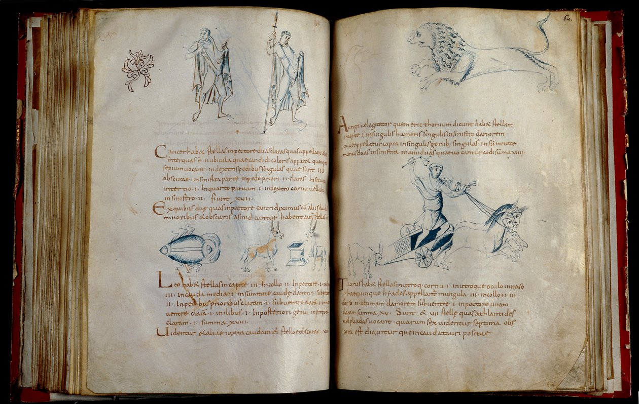 Rękopis astronomiczny F 9176 napisany w Lobbes, z konstelacjami półkuli północnej autorstwa Unknown