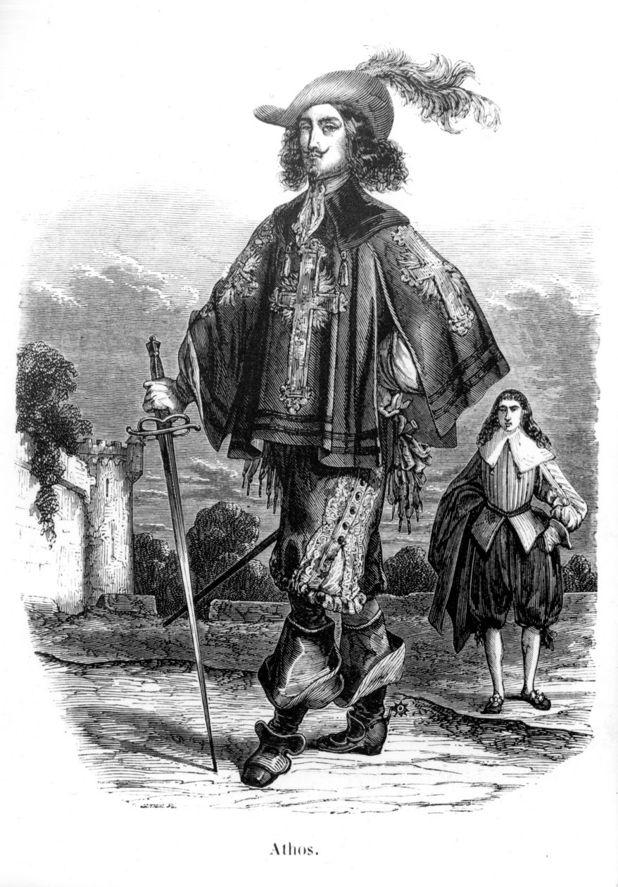 Athos - w „Trzech muszkieterach” Alexandre Dumas Père. autorstwa Unknown artist
