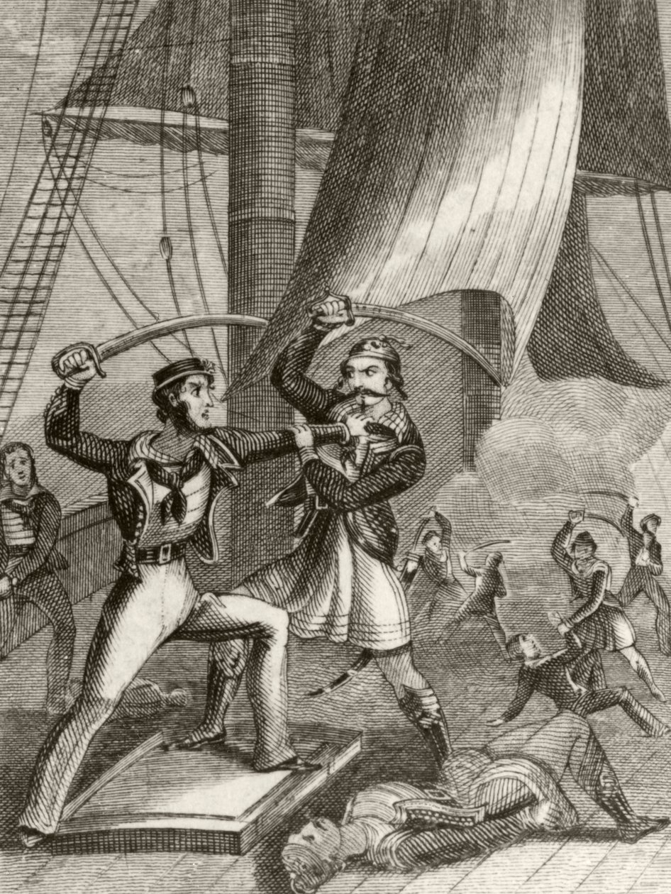 Atak piratów autorstwa Unknown artist