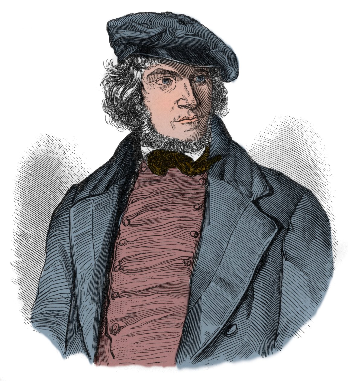 August Heinrich Hoffmann (Hoffmann von Fallersleben autorstwa Unknown artist