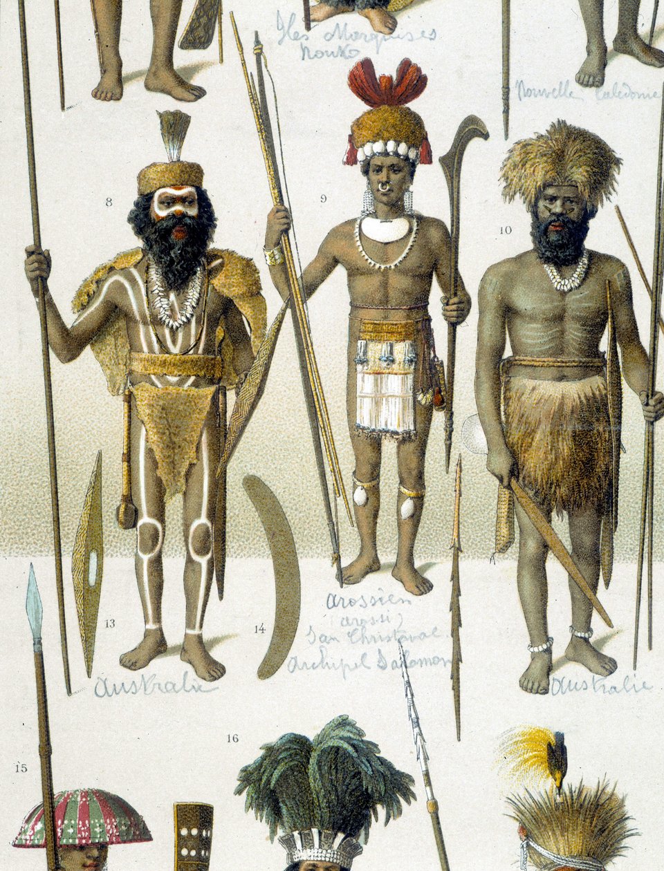 Rdzenni mieszkańcy Australii w strojach państwowych autorstwa Unknown artist