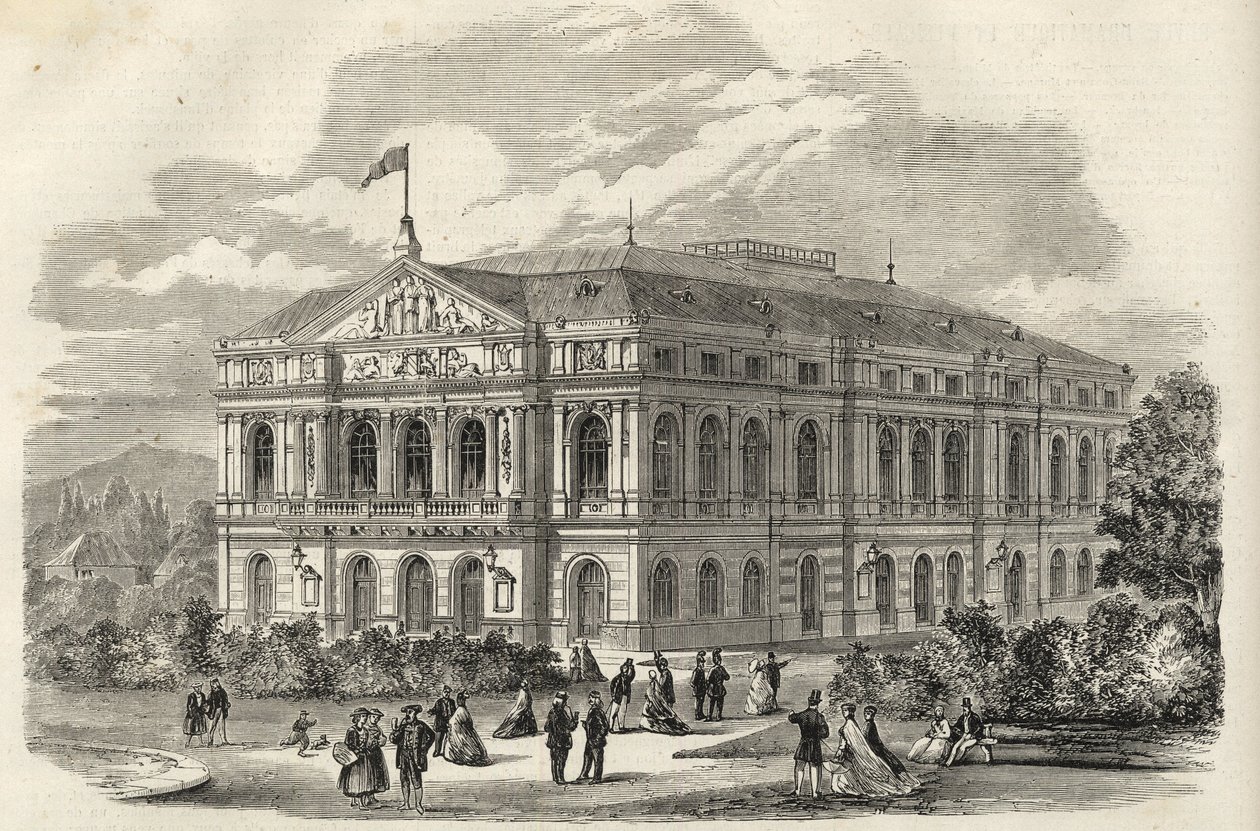 Baden Baden (Baden-Baden), Niemcy - Teatr Baden - 1867 autorstwa Unknown artist
