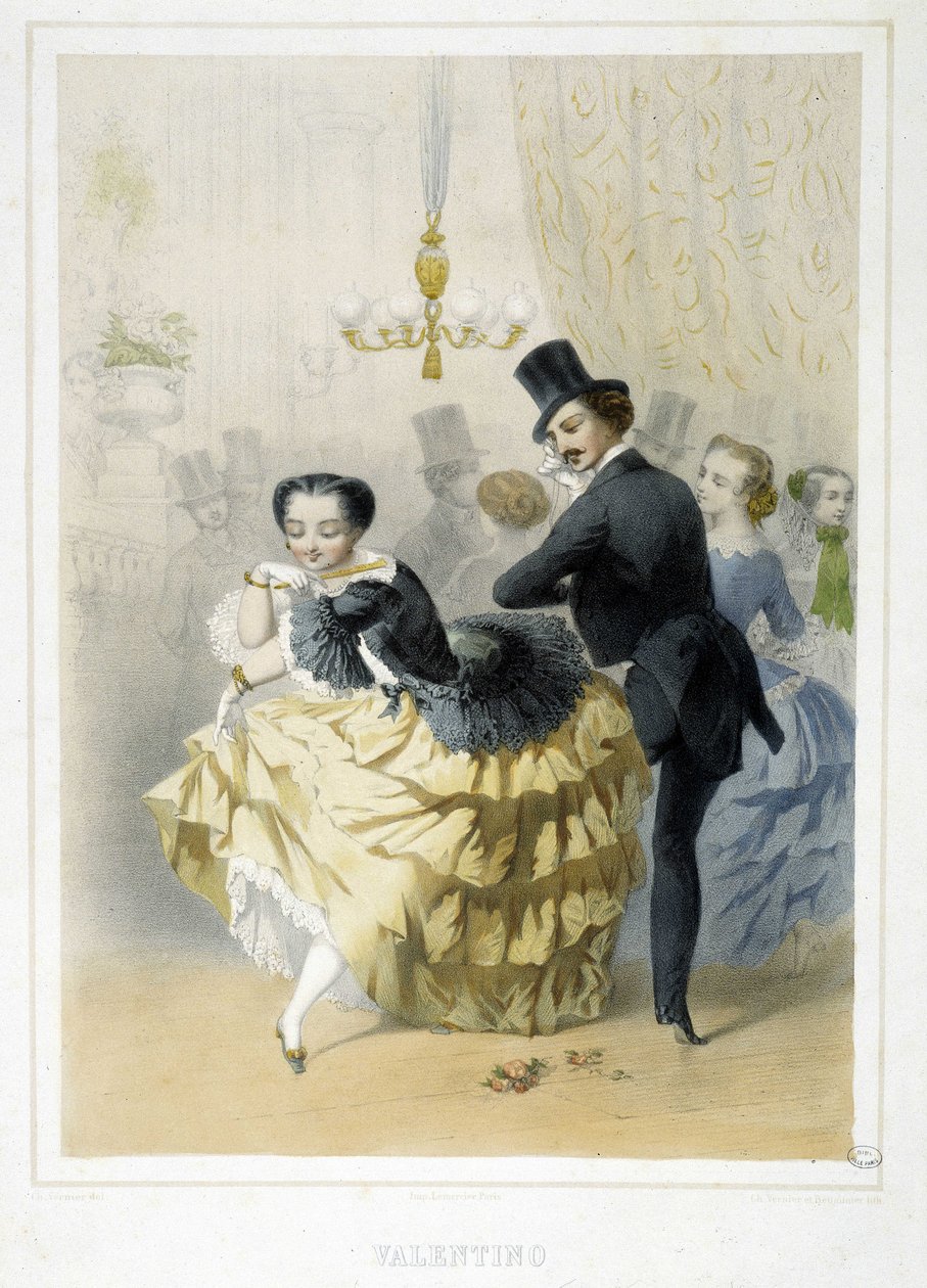 Piłka: Valentino, ok. 1860 autorstwa Unknown artist