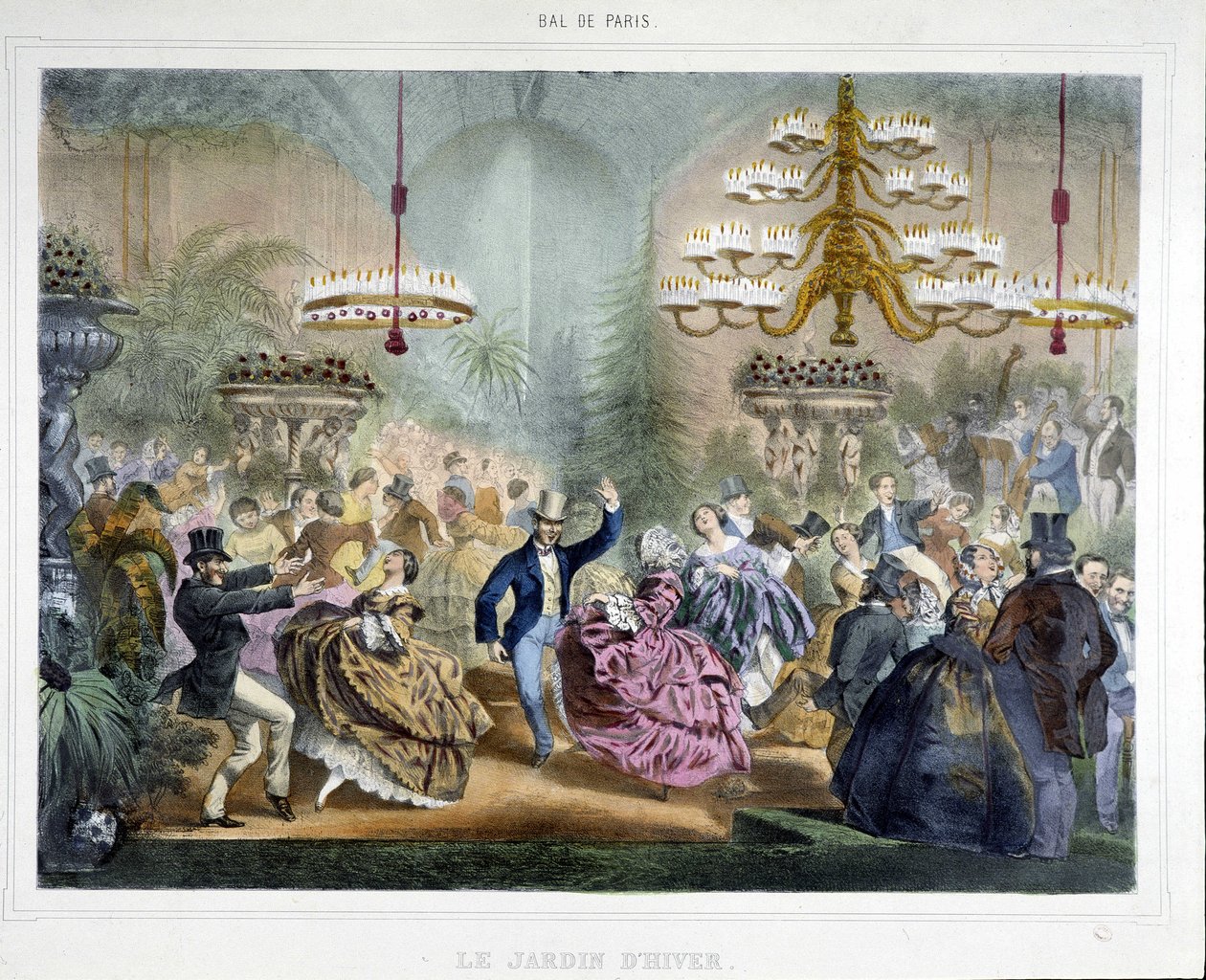 Bal w Ogrodzie Zimowym autorstwa Unknown artist