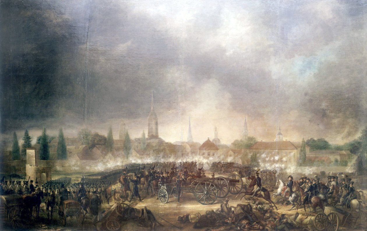 Bitwa pod Lipskiem (Bitwa Narodów), 16-19 października autorstwa Unknown artist