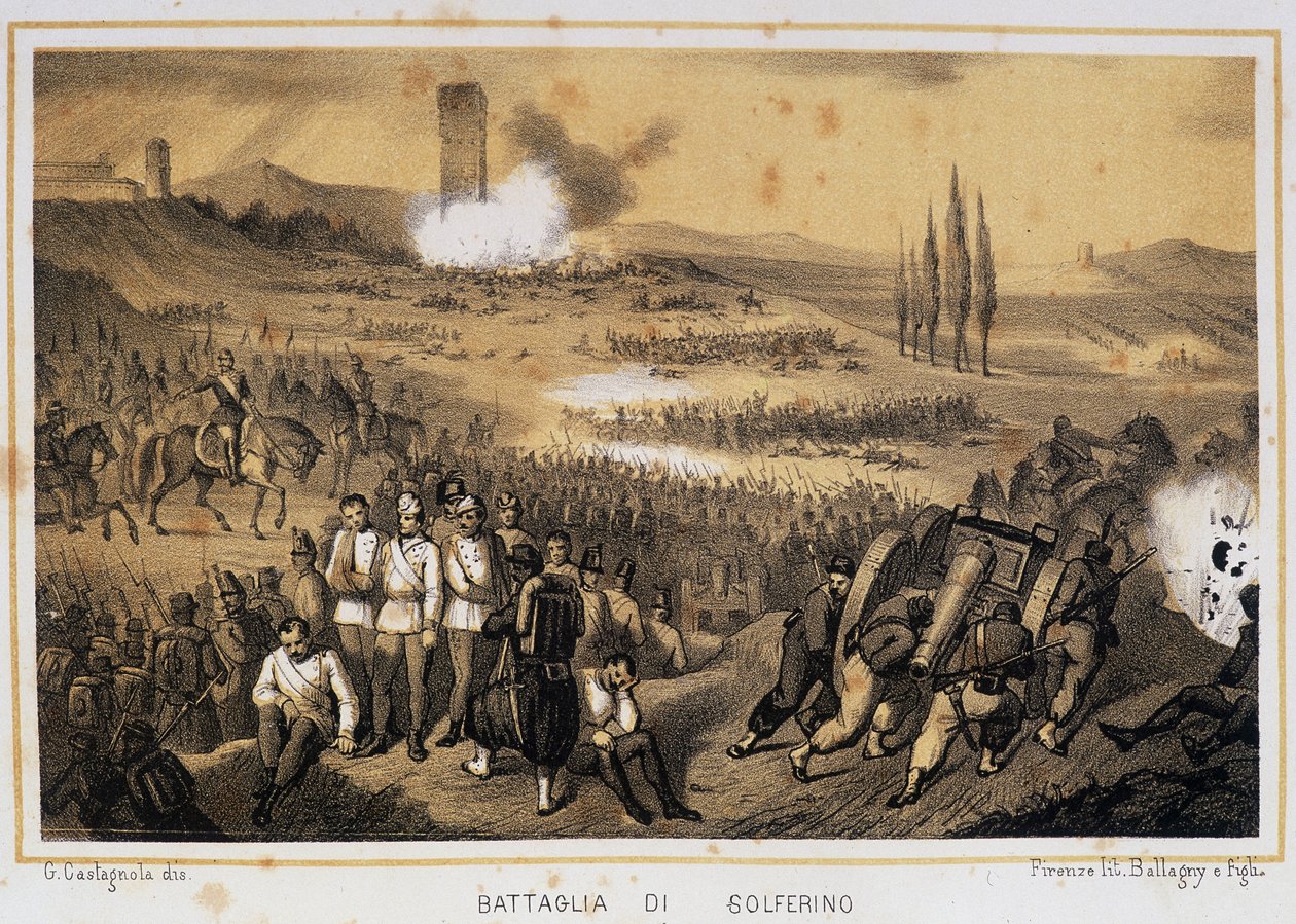 Bitwa pod Solferino autorstwa Unknown artist