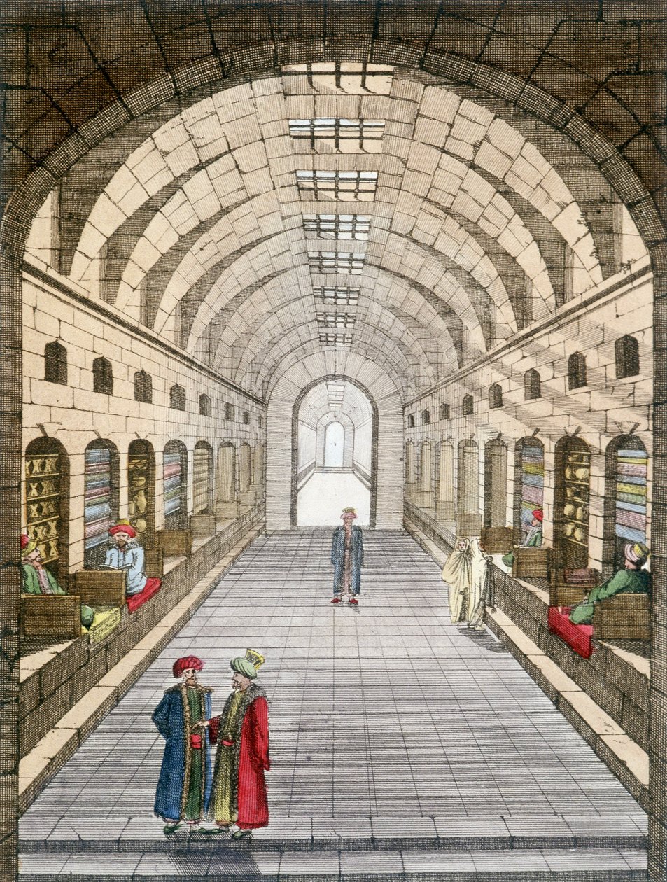 Bazar (suk) w Tunisie w Tunezji. autorstwa Unknown artist