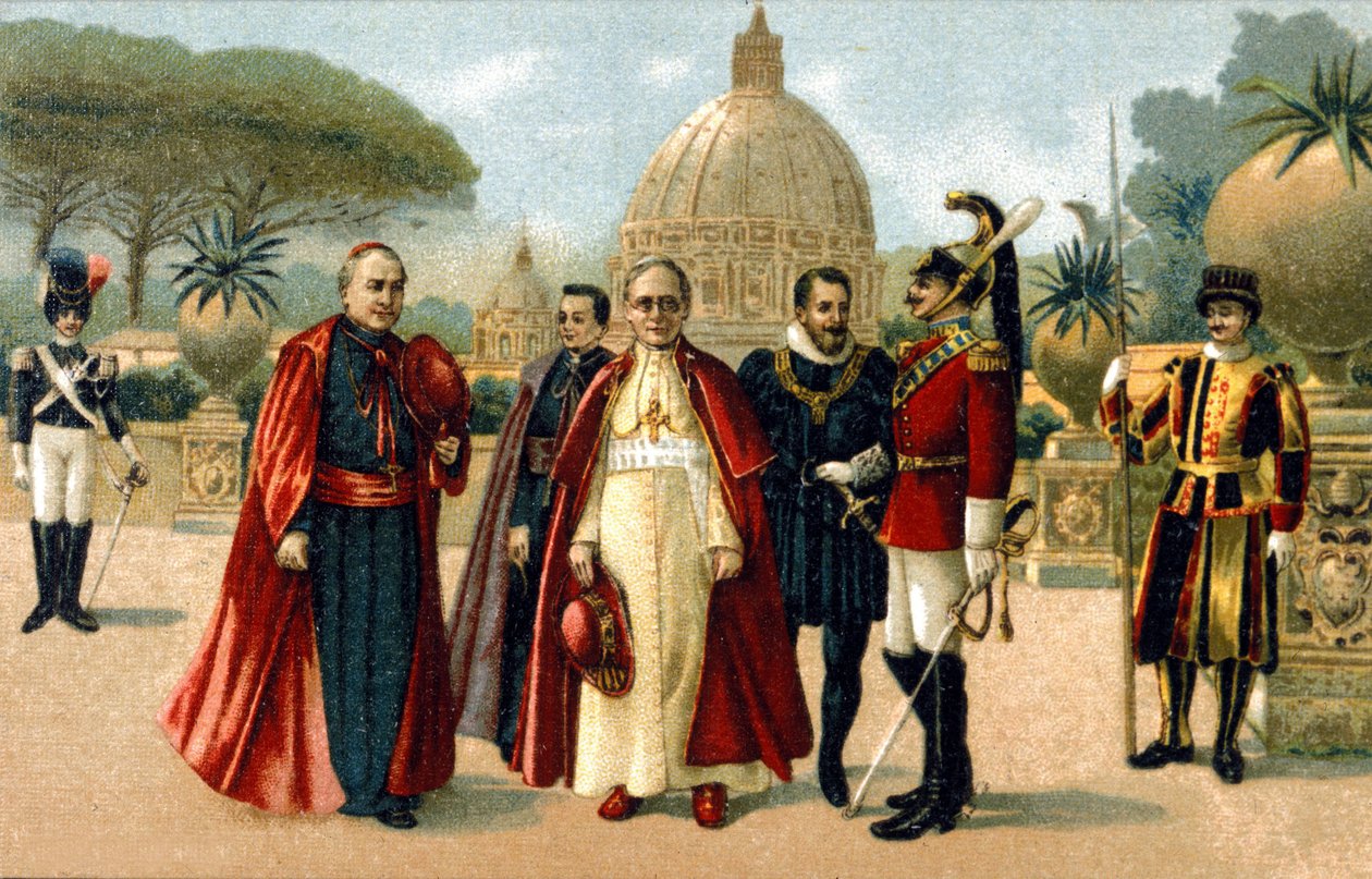 Benedykt XV (1854 - 1922). chromolitografia z końca XIX wieku.. autorstwa Unknown artist