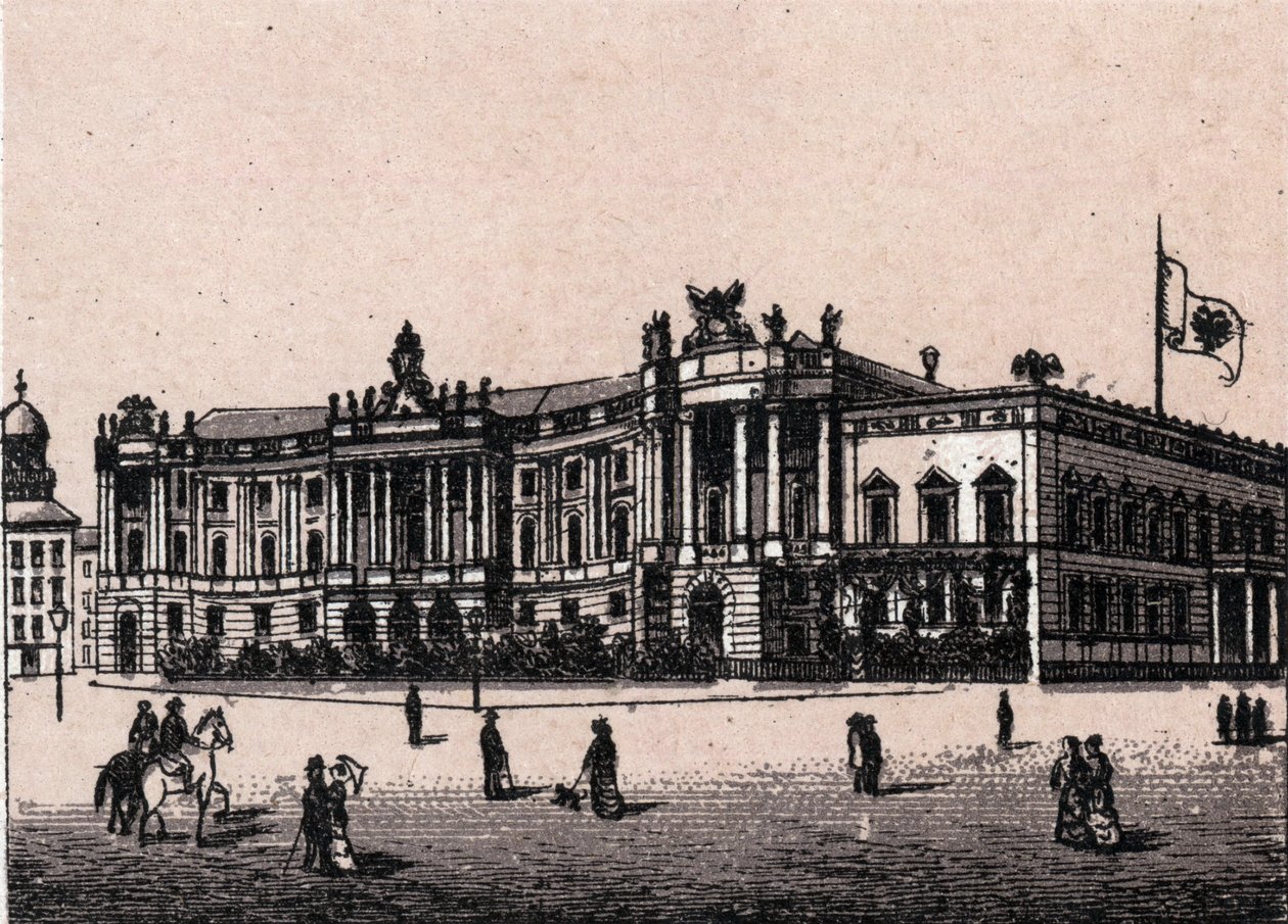 Berlin, Niemcy: widok na Zamek Cesarski Pałac Cesarski). w „” Świat ilustruje 168 odsłon”” Niedatowany (koniec XIX wieku) autorstwa Unknown artist