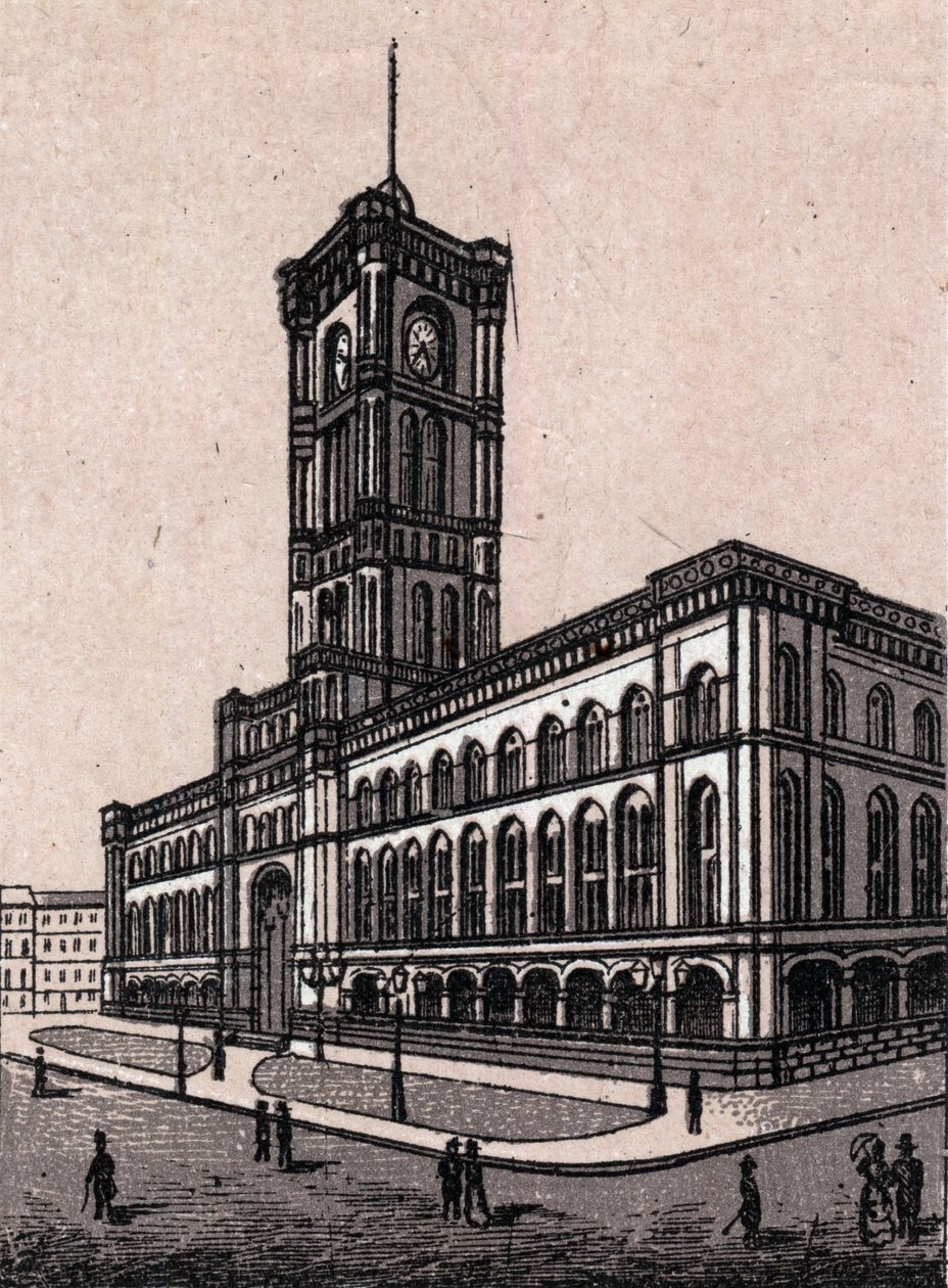 Berlin, Niemcy: widok na ratusz. w „” Świat ilustruje 168 odsłon”” Niedatowany (koniec XIX wieku) autorstwa Unknown artist