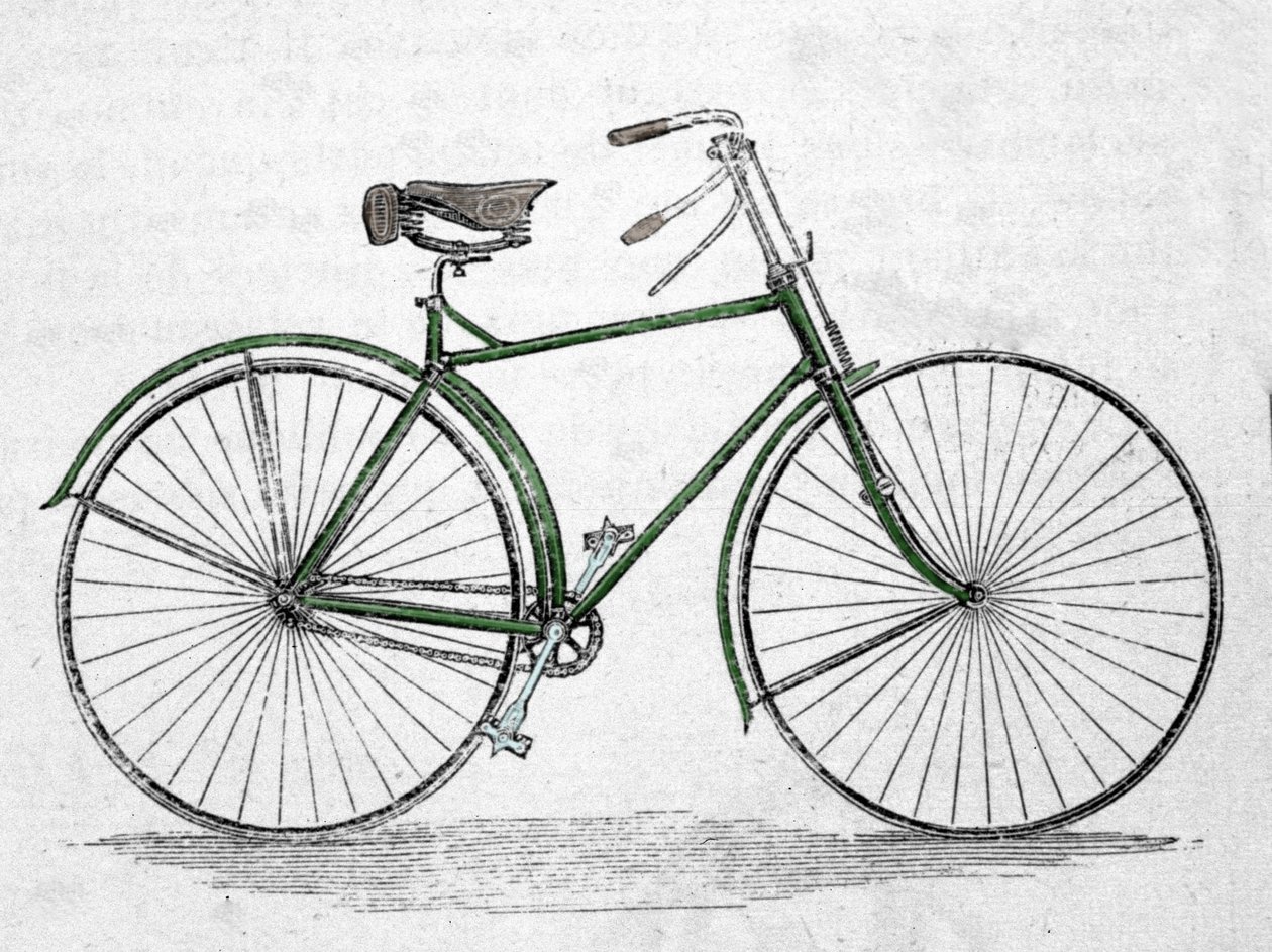 Model roweru z ramą. autorstwa Unknown artist