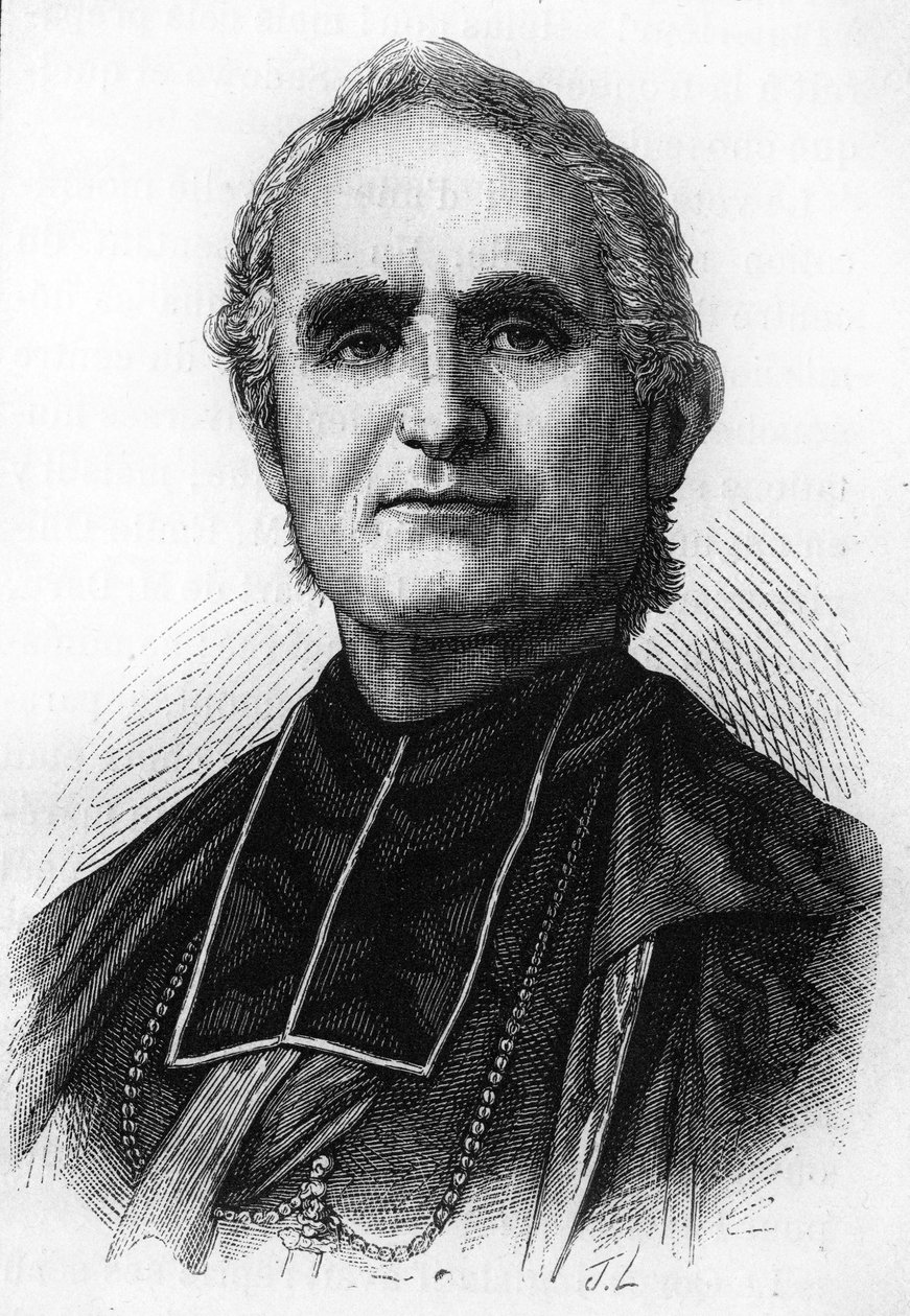 Biskup Félix Dupanloup (1802 - 1878), prałat francuski, biskup Orleanu autorstwa Unknown artist