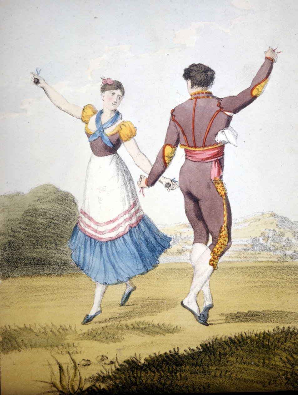 Bolero. Grawerunek z początku XIX wieku autorstwa Unknown artist