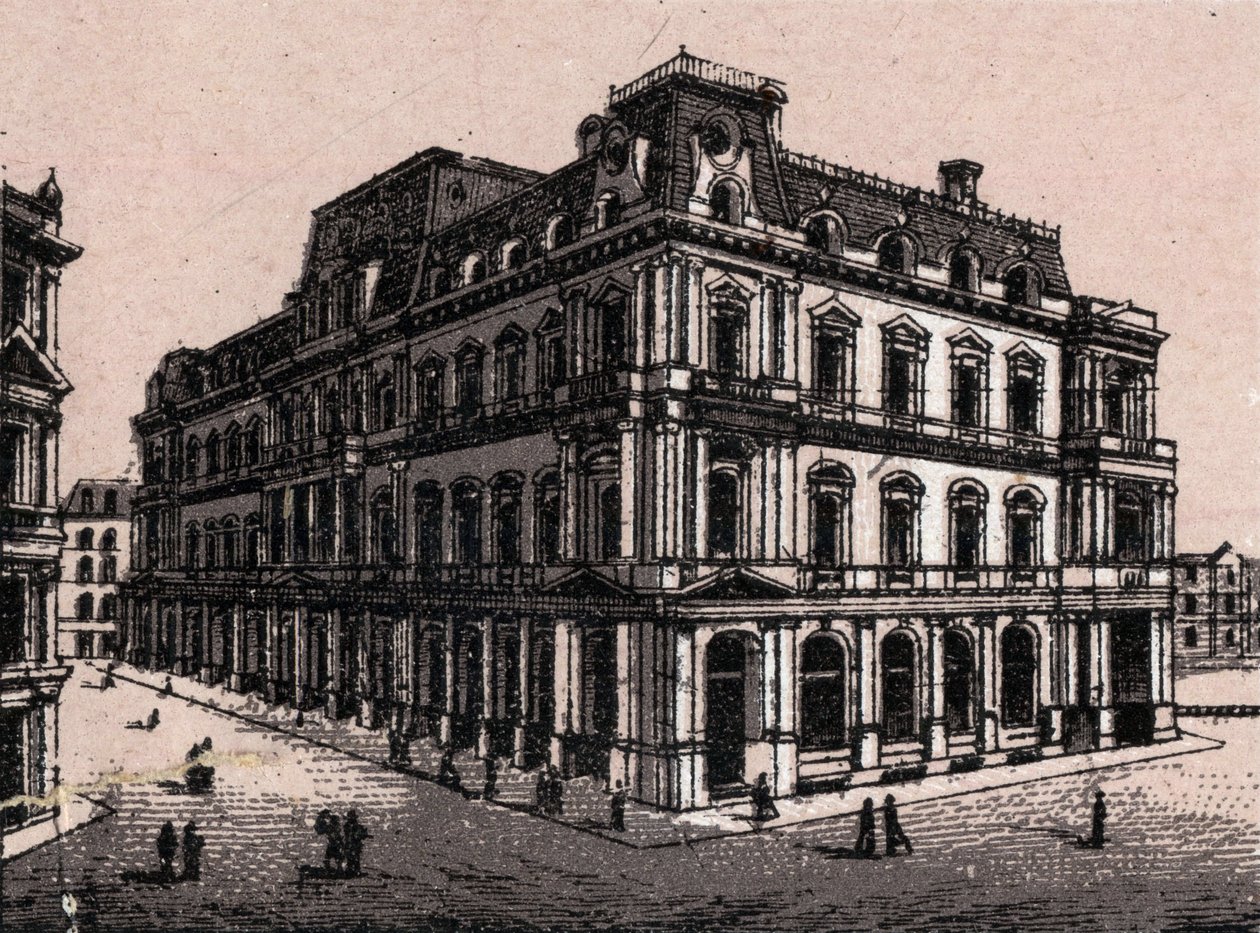 Boston, USA: widok na pocztę. w „” Świat ilustruje 168 odsłon”” Niedatowany (koniec XIX wieku) autorstwa Unknown artist