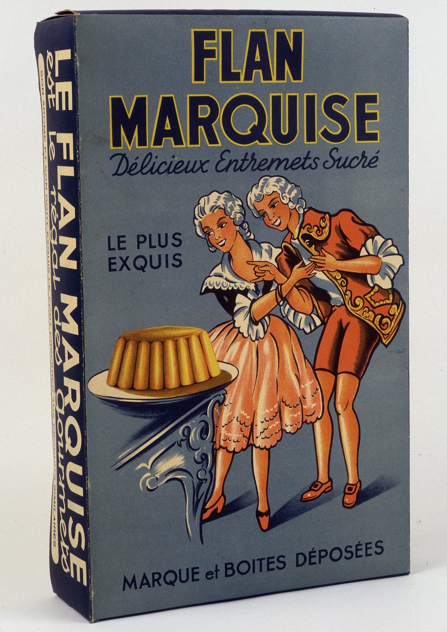Pudełko produktu „” Flan Marquise: Pyszne słodkie entremety””, b.d. 19 wiek autorstwa Unknown artist
