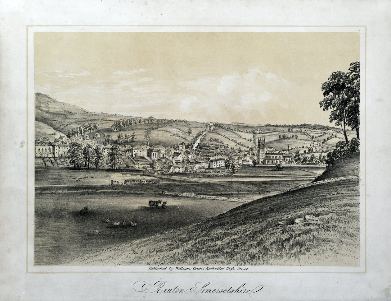 Brutona w Somersetshire autorstwa Unknown artist