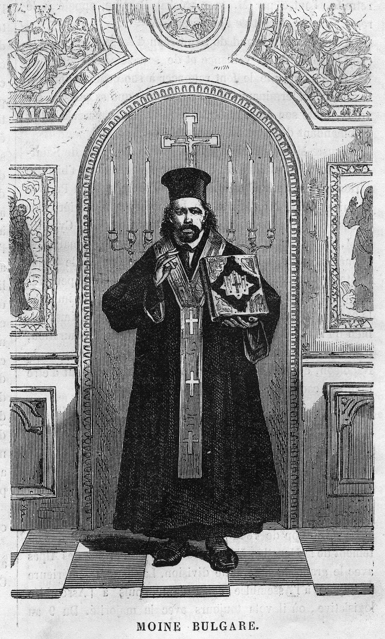 Bułgarski mnich w 1869 roku. autorstwa Unknown artist