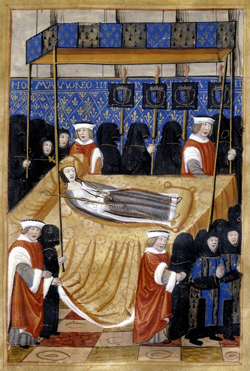 Pogrzeb Anny Bretanii (1514) – miniatura autorstwa Unknown artist
