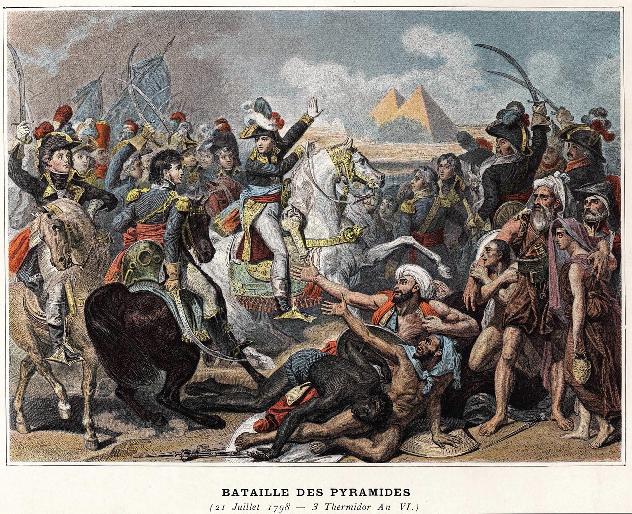 Kampania (wyprawa) Egiptu (1798-1801): Bitwa pod piramidami, 21 lipca autorstwa Unknown artist