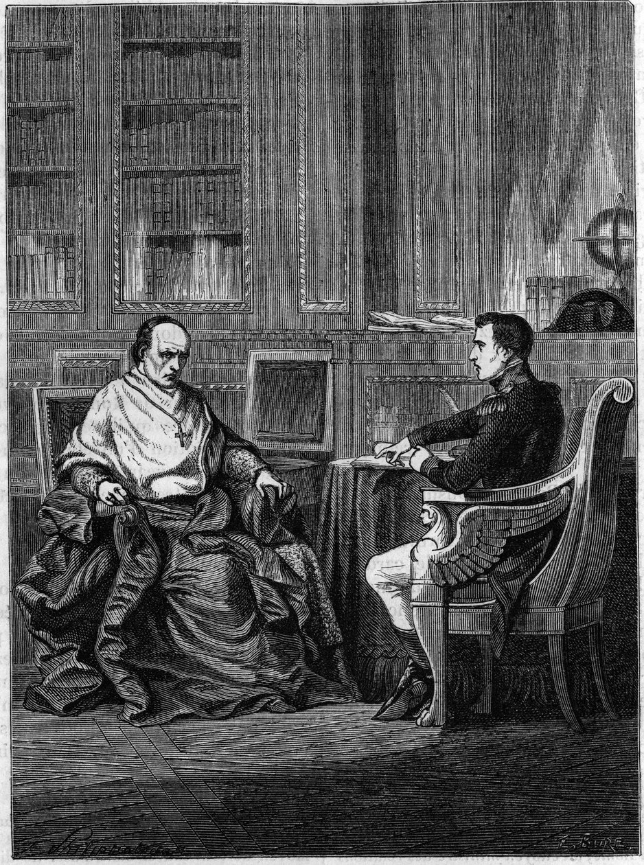 Kardynał Giambattista Caprara, mianowany legatem w Paryżu przez Piusa VII, został przyjęty w Malmaison przez Napoleona Bonaparte w 1801 roku autorstwa Unknown artist