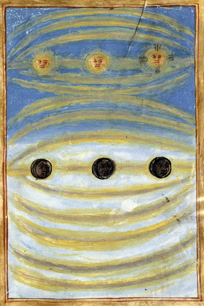 Niebiańskie znaki widziane w dniu śmierci Anny de Bretagne autorstwa Unknown artist
