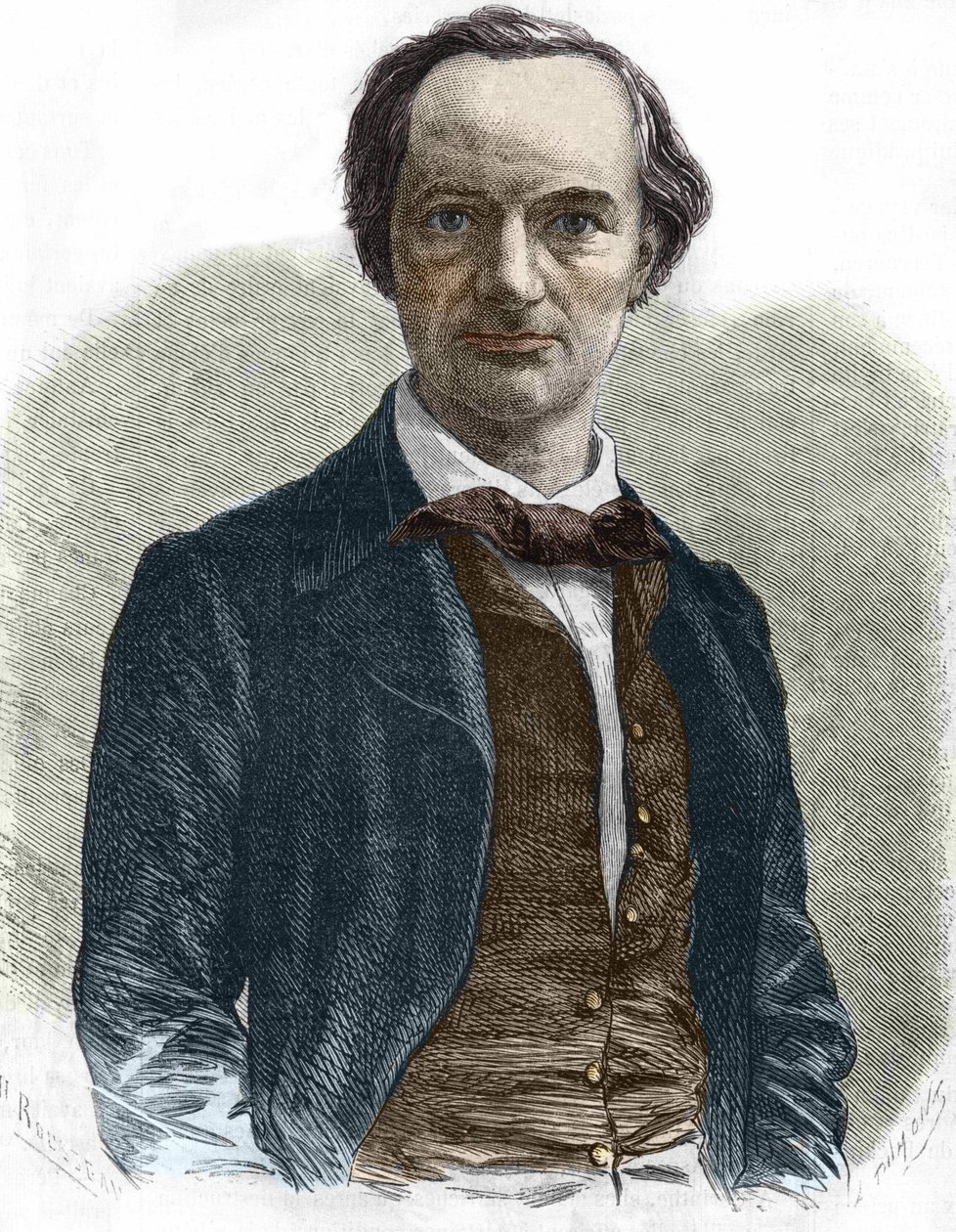 Charles Baudelaire (1821-1867), francuski pisarz. autorstwa Unknown artist