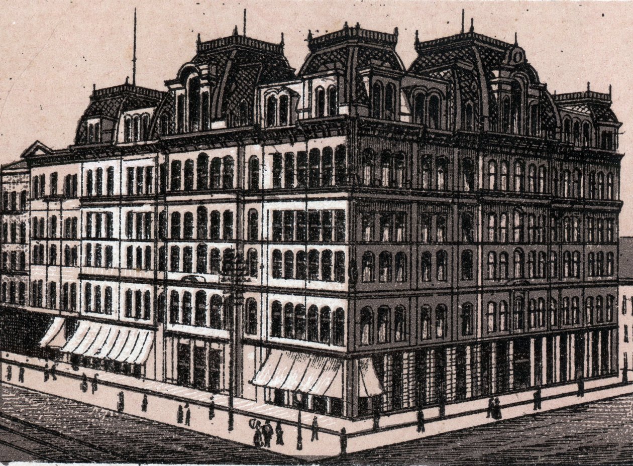 Chicago, USA: widok na Field, Leiter & Co. (Field, Leiter & Co. Department Store). w „” Świat ilustruje 168 odsłon”” Brak daty (koniec XIX wieku) autorstwa Unknown artist