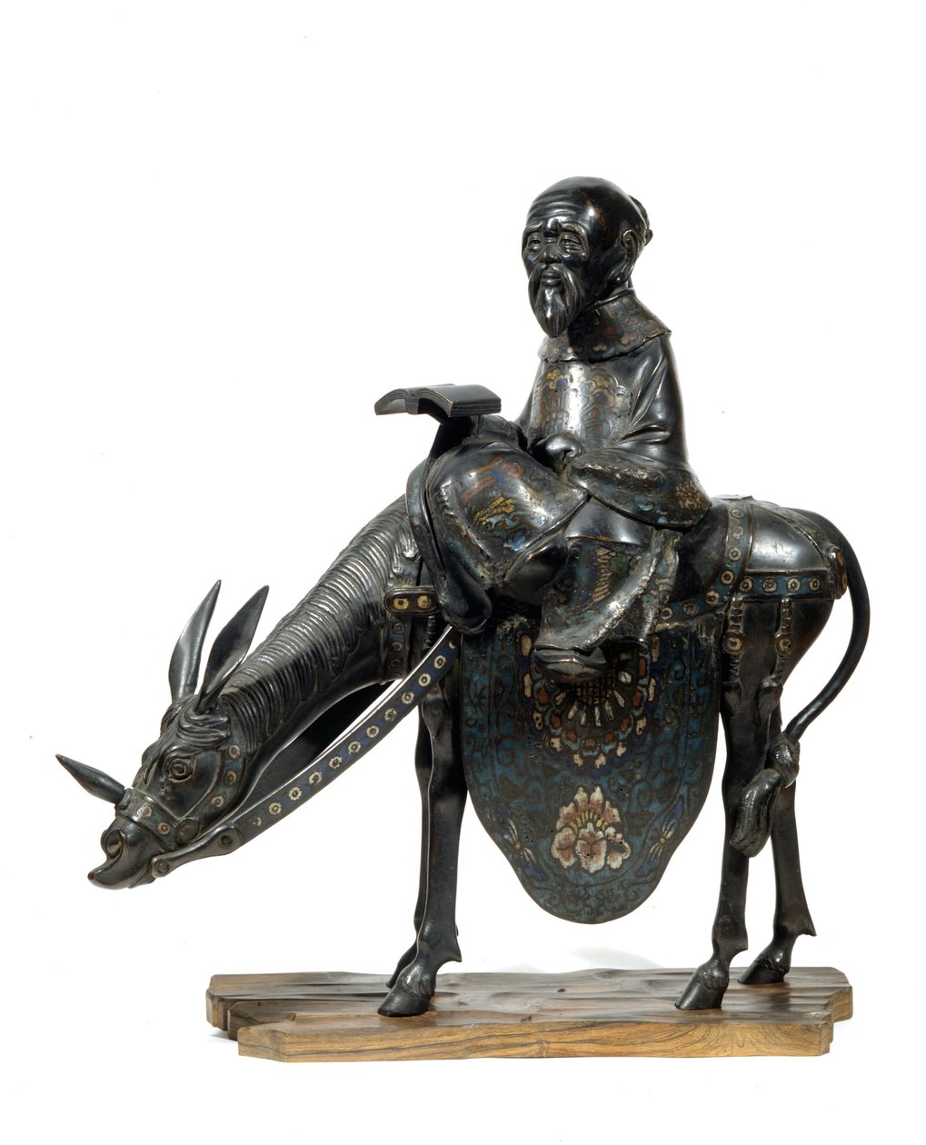 Chiński filozof Lao Tzu (Laozi lub Lao-Tzu lub Lao-Zi) Chiński filozof ma osła. Statuetka autorstwa Unknown artist