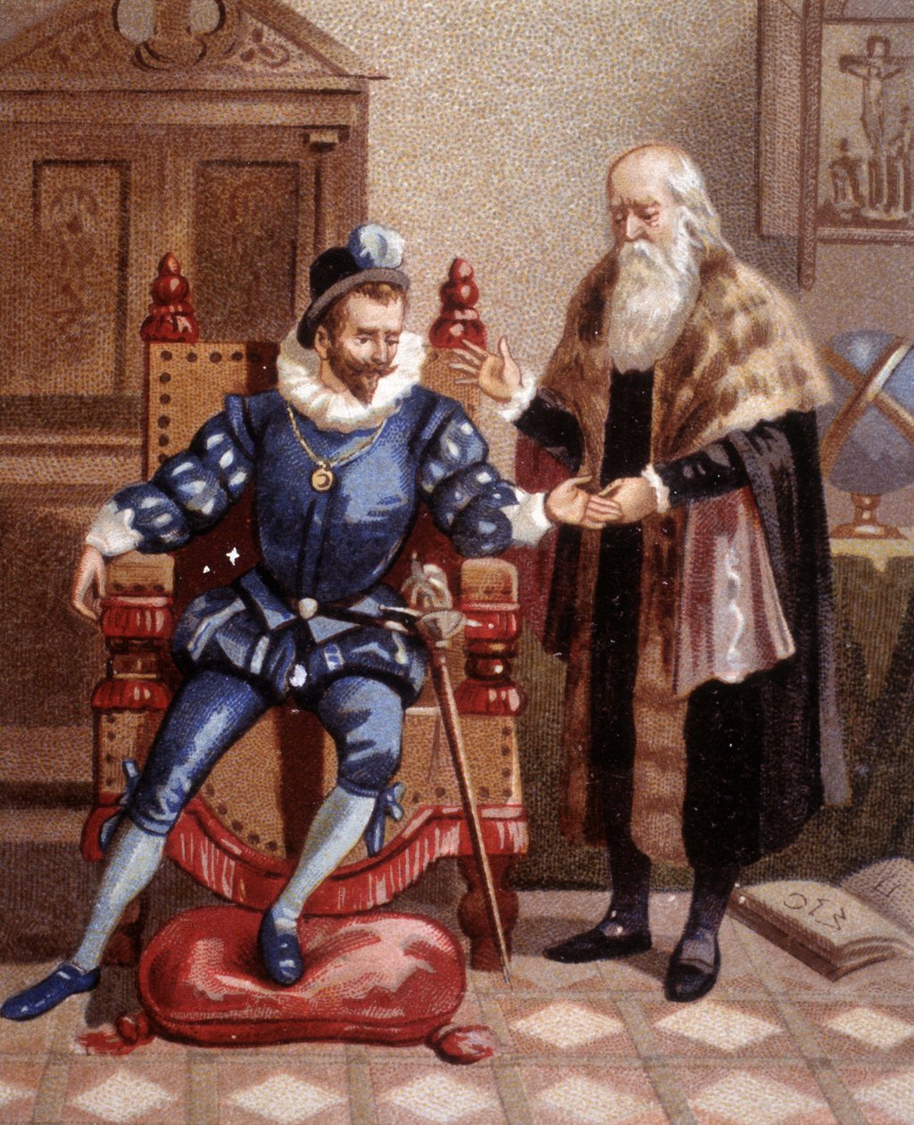 Chiromanta na Cour des Valois autorstwa Unknown artist