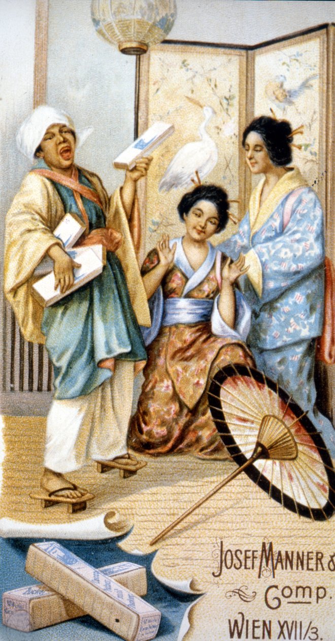 Reklama czekolady „Josef Manner & Gomp, Wiedeń””. autorstwa Unknown artist