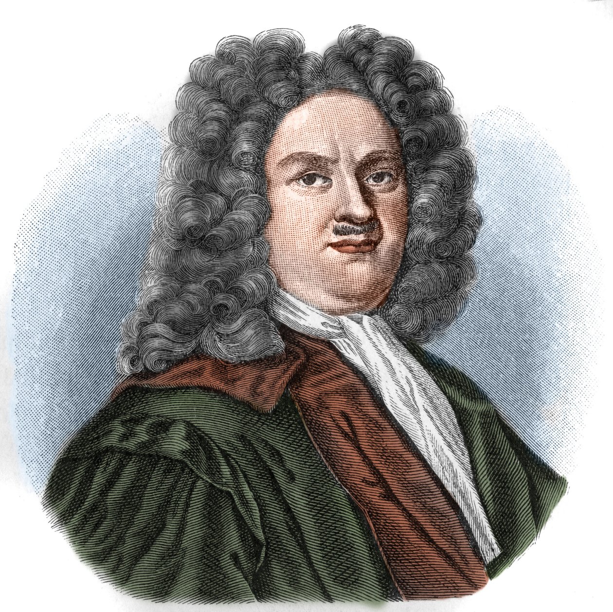 Christian Thomasius (1655-1728) Niemiecki prawnik i filozof. autorstwa Unknown artist