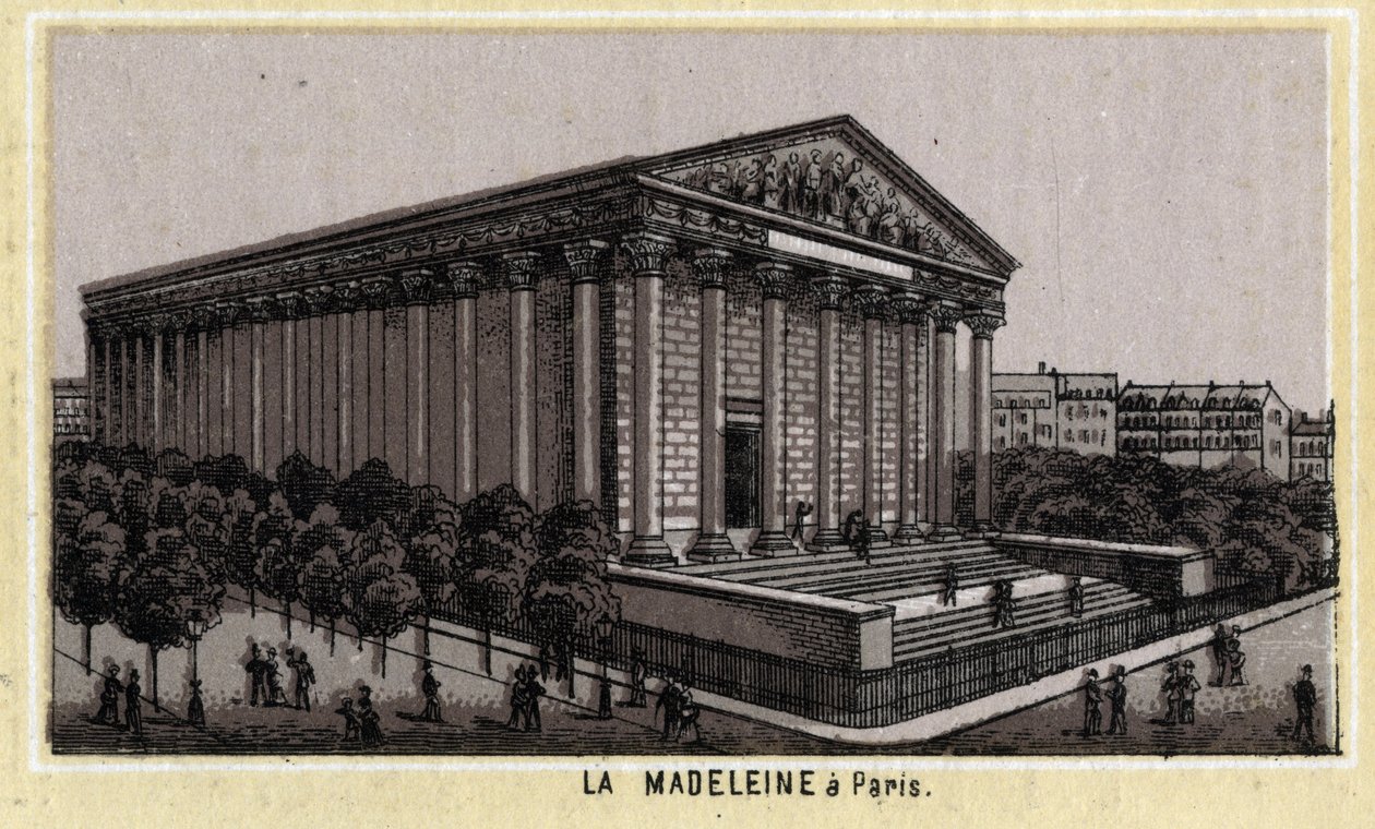 Kościół Madeleine w Paryżu. autorstwa Unknown artist