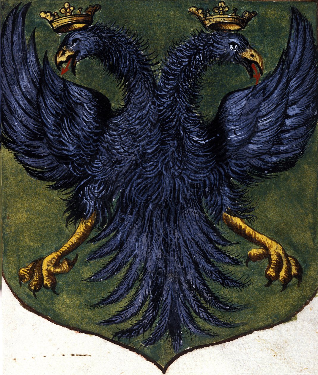 Herb Rosji zdobi orła z dwiema głowami. 19 wiek autorstwa Unknown artist