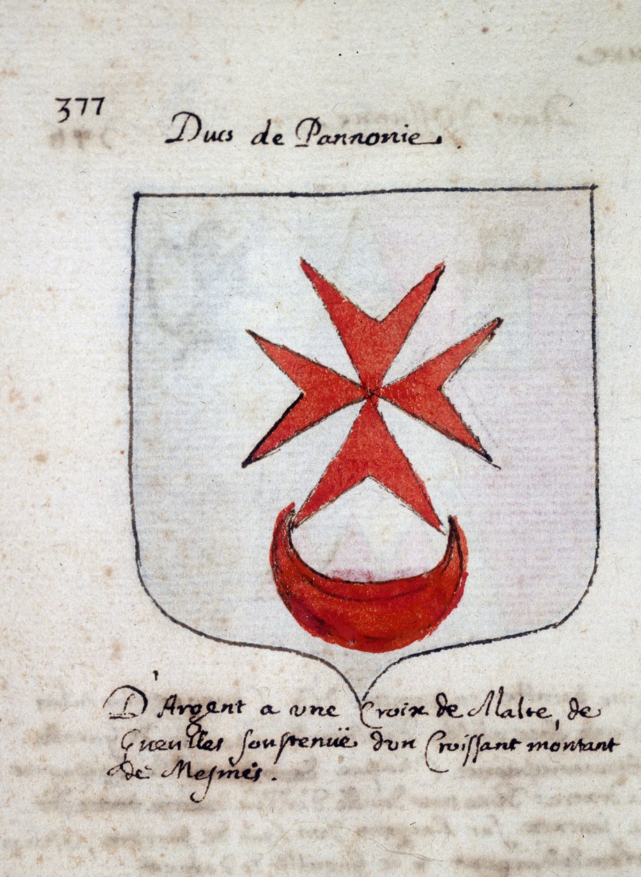 Herb księcia Panonii - sd XIX wiek autorstwa Unknown artist
