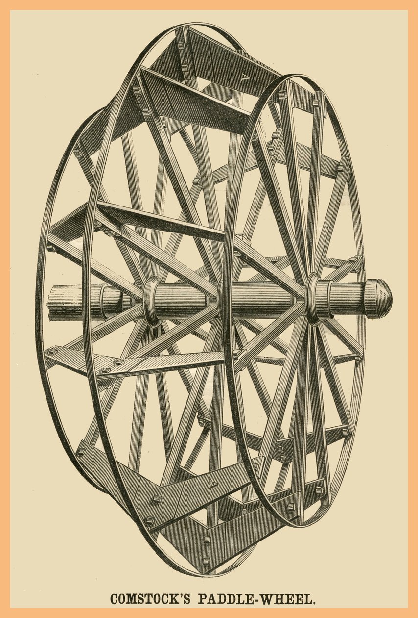 Koło łopatkowe Comstocks autorstwa Unknown Artist