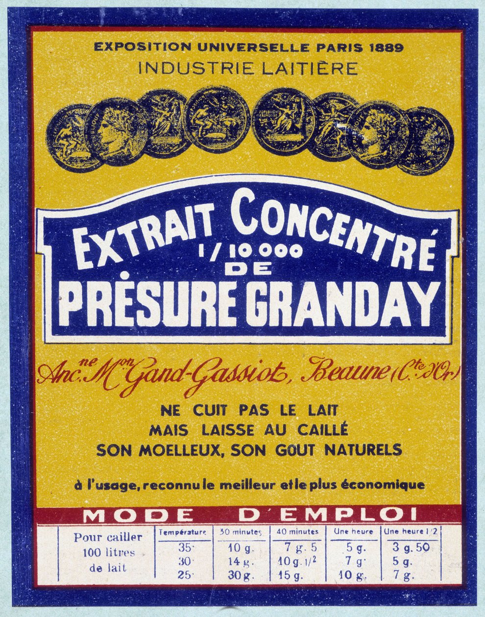 Etykieta skoncentrowanego ekstraktu z Pressure Grande, koniec XIX wieku autorstwa Unknown artist