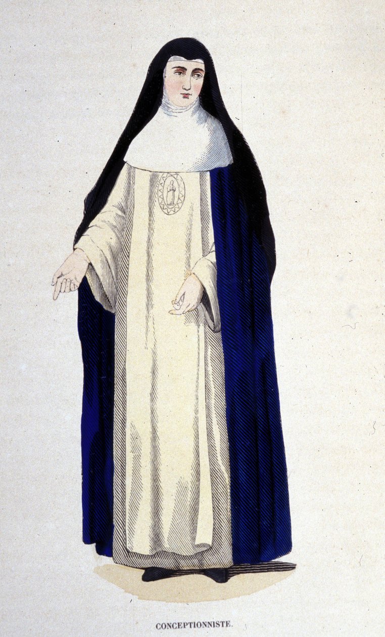 Koncepcjonistka, rycina z albumu na zakonach, Paryż autorstwa Unknown artist