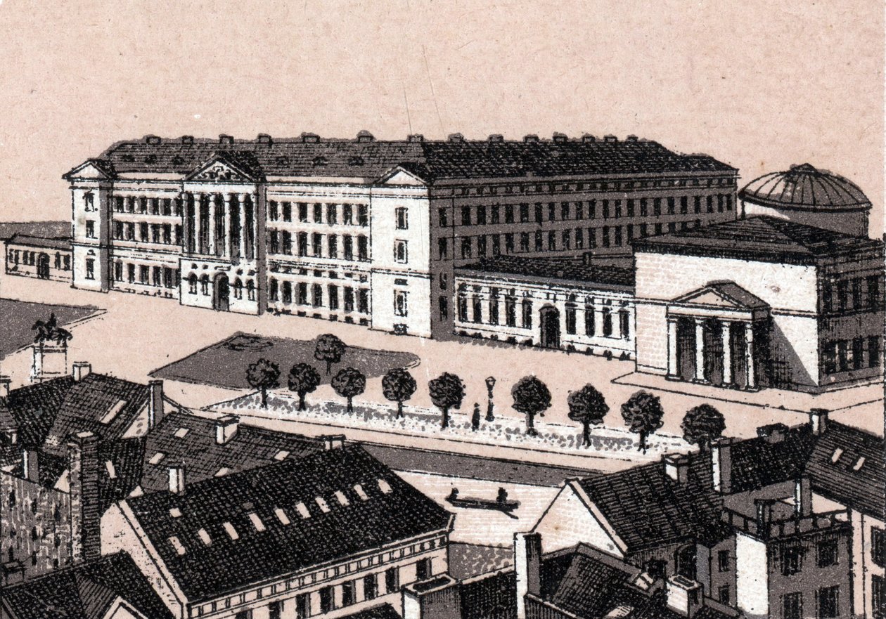 Kopenhaga, Dania: widok na zamek Christiansborg (Zamek Christiansborg w Kopenhadze). w „” Świat ilustruje 168 odsłon”” Niedatowany (koniec XIX wieku) autorstwa Unknown artist