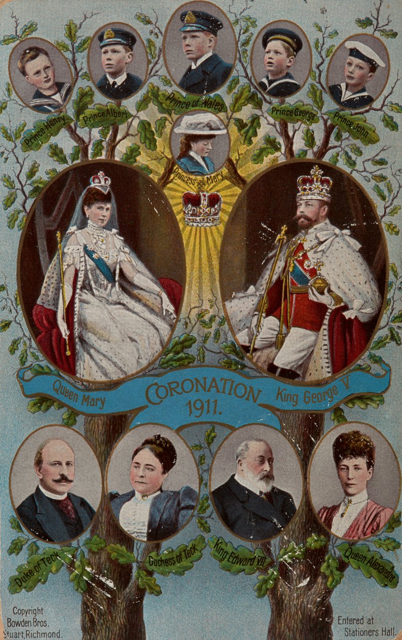 Pocztówka z koronacji autorstwa Unknown Artist