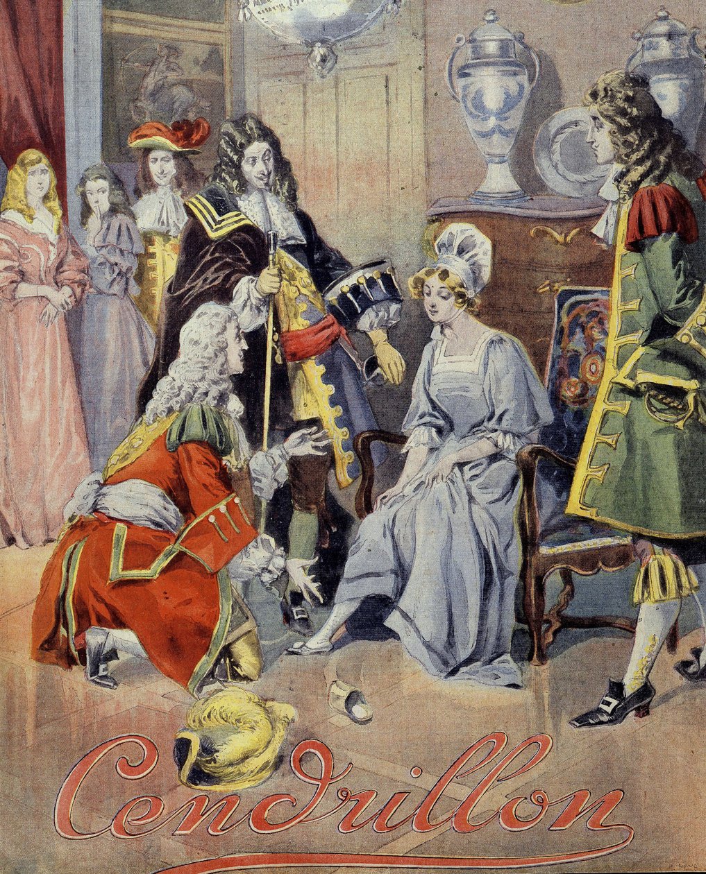 Okładka „Kopciuszek”, opowieść o Perrault (esej o butach). autorstwa Unknown artist